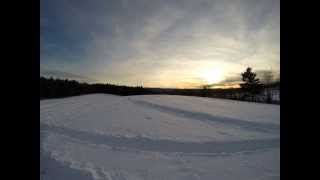 preview picture of video 'Winter Sunset Time-Lapse Panning at Pleasant View Farm'