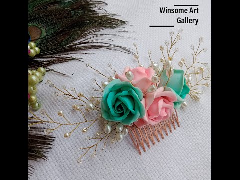 Hair Comb Arranging with Formic Clay Rose.