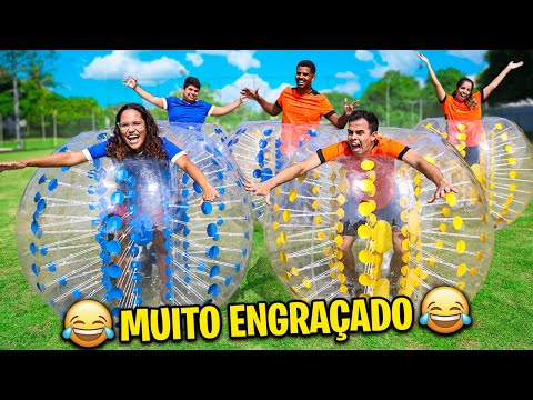 QUEM FICAR MAIS TEMPO NA BOLHA GIGANTE VENCE! - DESAFIO DE FORÇA!