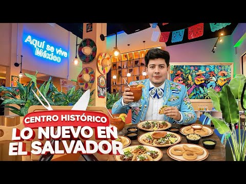 Inauguración de la nueva taquería en ￼ centro histórico de San Salvador