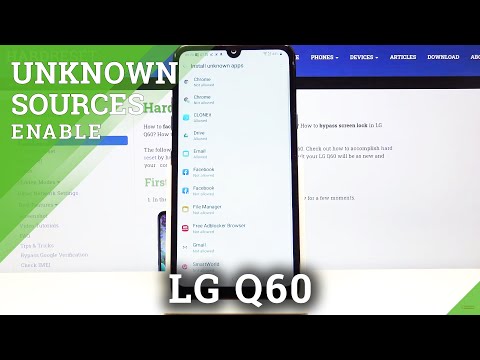 How to Enable Unknown Sources in LG Q60 - Install Unknown Apps