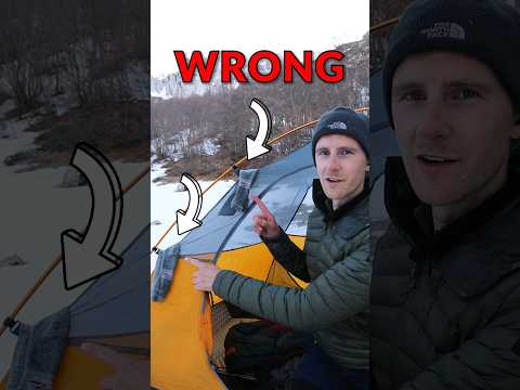 Stop drying hiking socks wrong - use this hack instead! #shorts #camping #outdoors