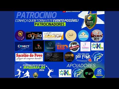 COPA DAS GRUTAS DE VÔLEI IRAQUARA -BA 2026 ( PRESIDENTE DUTRA X BONITO)