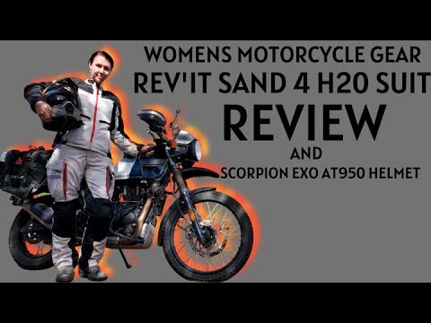 Women's Motorcycle Gear Review, Rev'it Sand 4 H20 Suit (and Scorpion EXO AT950 Helmet)