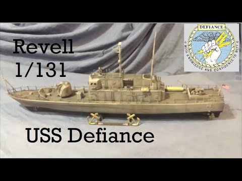 USS Defiance Patrol Gun Boat Revell 1/131 Assembly, Painting, Weathering