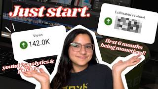 How Much I Made in My First 6 Months Monetized on YouTube | Analytics & my journey *shocked*