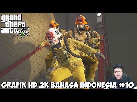 MICHAEL DAN FRANKLIN NYAMAR JADI DAMKAR UNTUK MERAMPOK FIB! GTA V HD GAMEPLAY #10