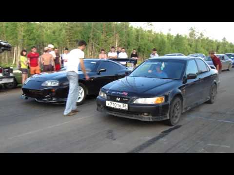 honda accord euro r h22a va toyota supra 2jz-ge mt