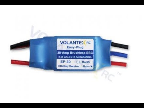 How to set the brake on the volantex ESC 30 A ,  -  to deactivate , repeat the process