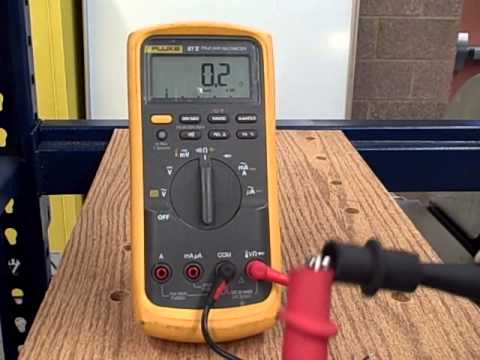 Using "REL" mode to zero meter lead resistance