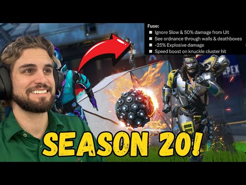 My Reaction to New Fuse Perks & Season 20 of Apex Legends!