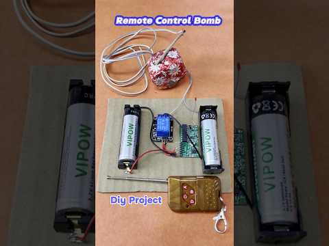 DIY Wireless Time Project: Experimenting With RF & Relay Module Bomb Activation Technology #shorts