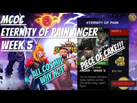 MCOC Eternity of Pain Anger Week 5 All Cosmic Piece of Cake