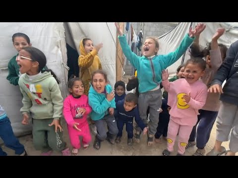 Displaced children at camp in Rafah want to live 'in a safe place' | AFP