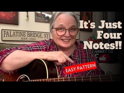 Learn This PATTERN **  Only 4 Notes! ** Learn Your Guitar Fingerboard. (Gibson L1)