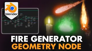 Burning Fire Geometry Node video thumbnail
