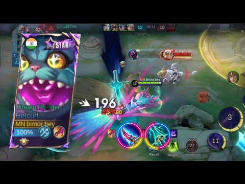 HELCURT PERFECT & SUPER AGGRESSIVE GAMEPLAY 😳🔥 (BEST BUILD 2024) MOBILE LEGENDS BANG BANG