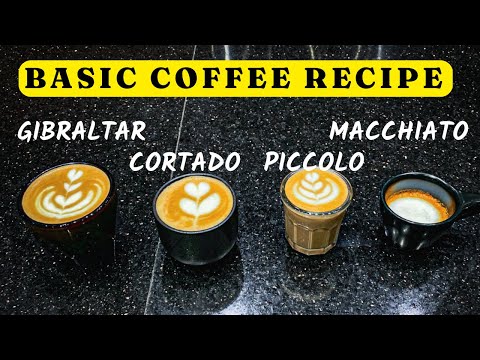 4 Easy Espresso Coffee Drink Explained macchiatos Vs piccolo Vs Cortado By Barista