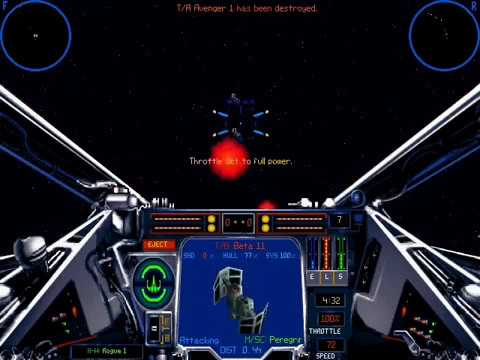 Playthrough of X-Wing vs TIE Fighter Rebel Mission 10 Part 1 - Destroy Reinforcements