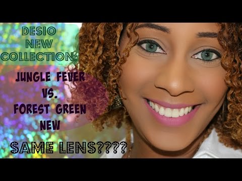 Desio Lens | Jungle Fever and Forest Green | New Collection | Dark Brown Eyes