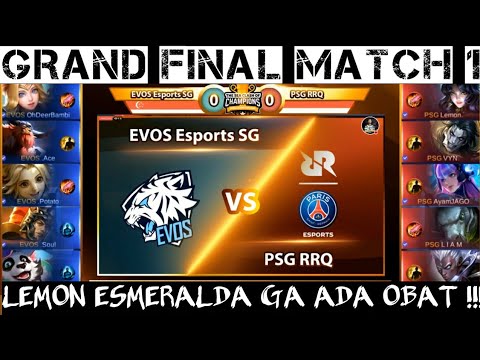 GRANDFINAL PSG RRQ VS EVOS SG , THE SEA CLASH OF CHAMPIONS MATCH 1 !!!