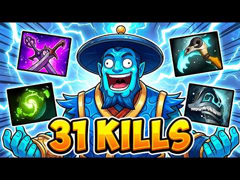 31 Kills Storm Spirit Dota 2 !! Storm Spirit Pro Mid Lane Gameplay Guide Build 7.40