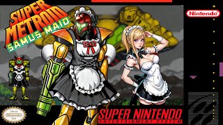 Super Metroid: Samus Maid + Map Rando [SNES]