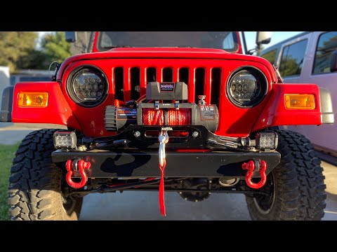 Jeep Wrangler Tj | Lj - Best Budget Winch & Mounting Plate Installation Guide (10k lbs Xbull Winch)