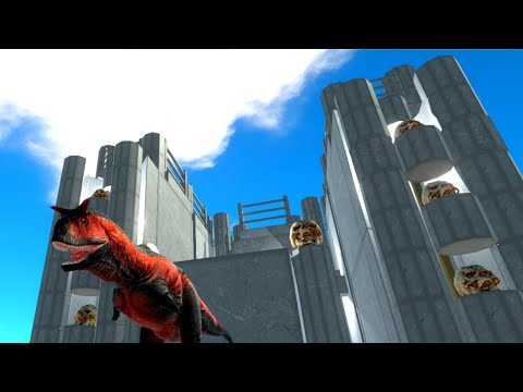 CARNOTAURUS Castle vs ALL UNITS - Animal Revolt Battle Simulator