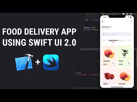 Food Delivery App - Custom Dropdow & Search Bar - SwiftUI 2.0