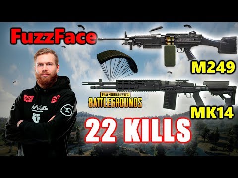 Faze FuzzFace - 22 KILLS - M249+MK14 - SOLO vs SQUADS