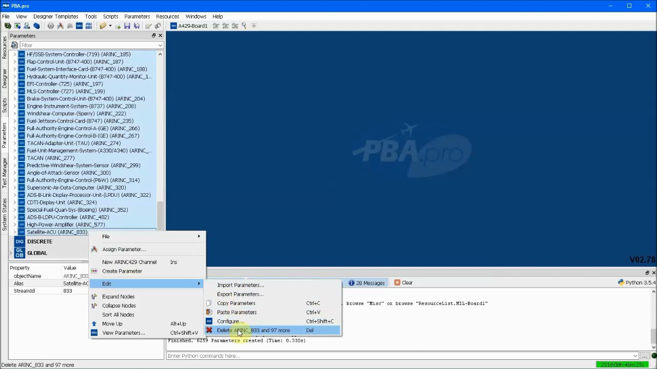Simulation & Analysis of ARINC 429 Data