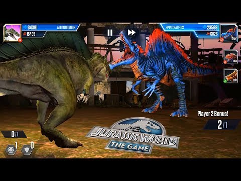 ALLONOGMIUS 300 BATTLE PVP ALL DINOSAURUS - JURASSIC WORLD THE GAME