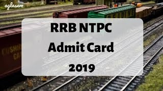 RRB NTPC admit Card 2019