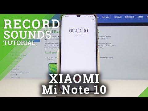 How to Record Sounds in Xiaomi Mi Note 10 – Turn On Sound Recorder