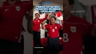 PECAH! Prabowo Langsung Lepas Jaket dan Selebrasi saat Timnas Indonesia Sukses Bobol Gawang China