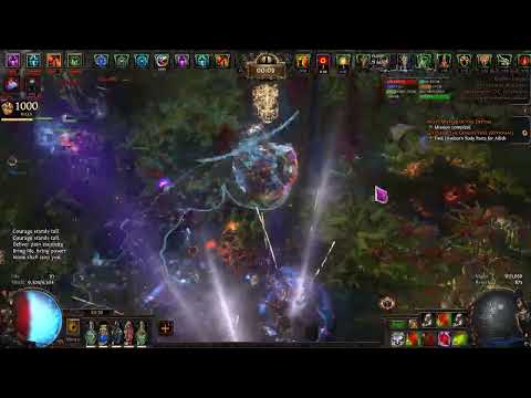 Path of Exile 3.27 - Caustic Arrow Elementalist, hitting level 100