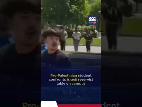 Pro Palestine Student Confronts Israeli Reservist At US Campus | Viral Towson University Incident