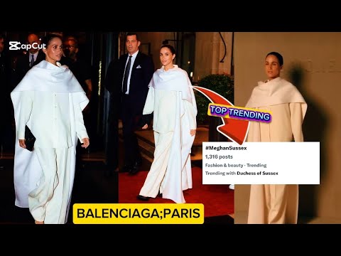 Meghan Sussex — Balenciaga Look Screams Power & Elegance! (YouTube)