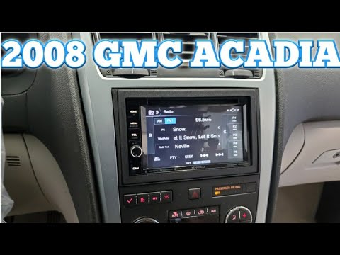 2008 GMC ACADIA RADIO REMOVAL and kenwood install