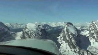 preview picture of video 'Lancair 235 Swiss Mountain Flying'