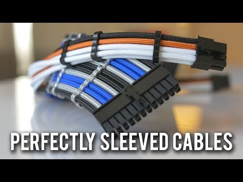 „CableMod Classic ModMesh C“ serijos kabelių rinkinys „Corsair RMi“ ir „RMx“ – baltas/raudonas video