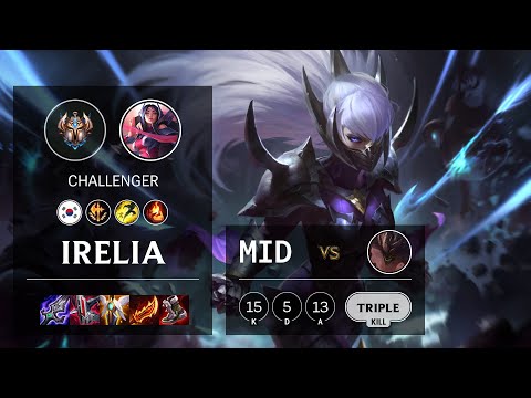 Irelia Mid vs Malphite - KR Challenger Patch 11.10