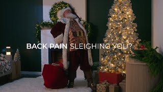 Chirp Santa's back is sleighing him!