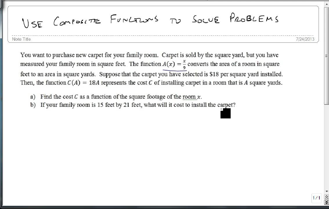 9 1 4 Use Composite Functions to Solve Problems