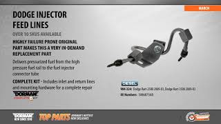 Fuel Injector Feed Line 2003-09 Dodge Ram 2500/3500 - video thumbnail 2