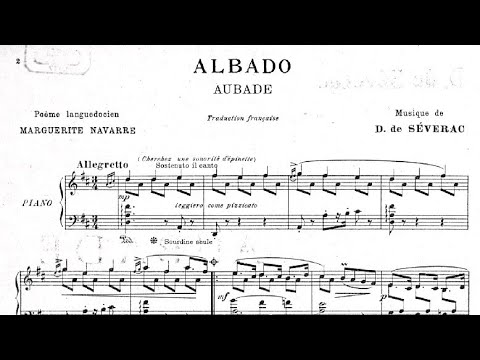 Deodat de Severac - Aubade for voice and piano (audio + sheet music)