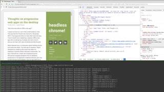 Testing Chrome headless build