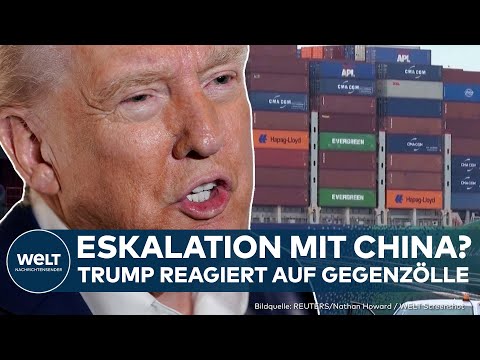 USA: Reaktion von Trump! US-Präsident äußert sich zum Zoll-Streit mit China