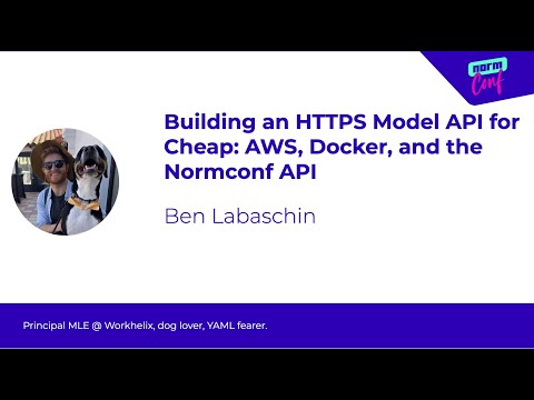Building an HTTPS Model API for Cheap: AWS, Docker, and the Normconf API